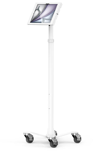 Compulocks Gerätewagen – für iPad Air M2 13" (2024) – abschliessbar, VESA 75×75/100×100 – Weiss