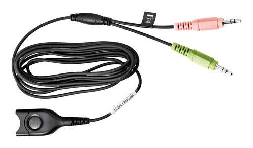 Epos Audio-Y-Kabel EasyDisconnect auf 2×3,5 mm Klinke (Stecker)