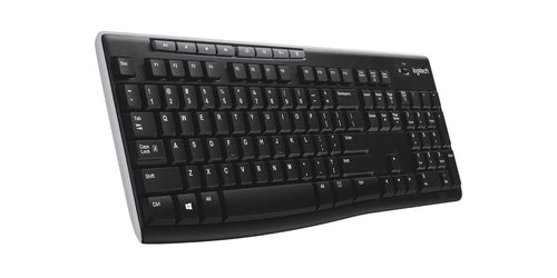 Logitech Kabellose Tastatur – K270, Unifying-USB-Empfänger, 10 m Reichweite