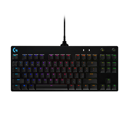 Logitech G PRO – Gaming-Tastatur TKL – Mechanisch – Kabelgebunden (USB) – RGB – QWERTY (US-INT) – Schwarz