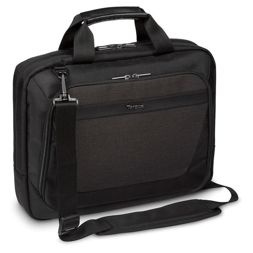 Targus CitySmart Essential Notebook-Tasche für Notebooks bis 14" – Schultergurt, Fronttasche – Schwarz/Grau