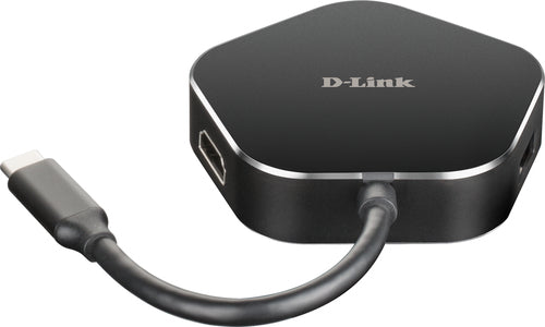 D-Link DUB-M420 Multiport-Adapter – Thunderbolt 3, 1× HDMI, 2× USB-A, 1× USB-C, 60 W PD