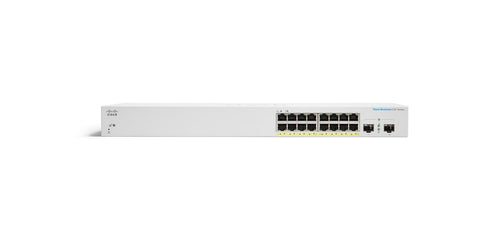 Cisco CBS220-16T-2G – Managed L2 Switch – 16× 1G, 2× SFP, PoE+, 19", 1U