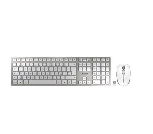CHERRY DW 9100 SLIM – Tastatur, kabellos (Bluetooth/2,4 GHz), Tschechisch/Slowakisch-Layout