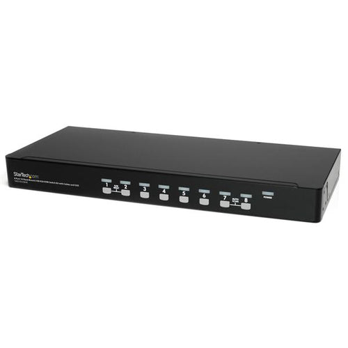 StarTech.com 8-Port VGA KVM-Switch – 1920 × 1440, USB 2.0-Hub, Rack 1U
