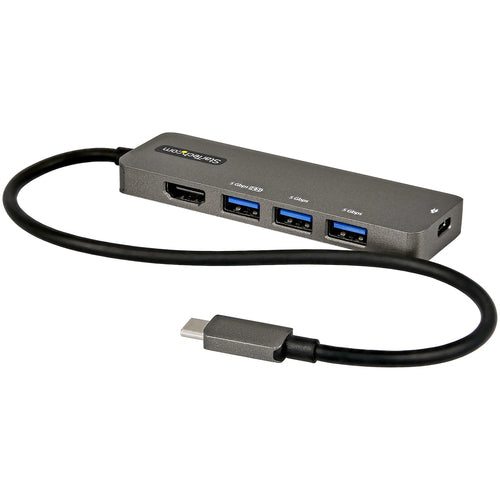 StarTech.com Multiport-Adapter – USB-C, HDMI, 3× USB-A, 100 W PD, GbE, für Windows/Mac/ChromeOS
