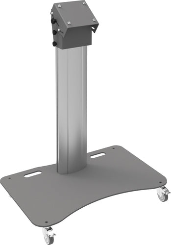 SmartMetals TV-Wagen – bis 50" – bis 65 kg, mit Rollen – Aluminium/Grau