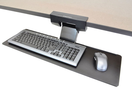 Ergotron Neo-Flex – Untertisch-Tastaturarm – Traglast 1,4 kg, Höhenverstellung 150 mm, Drehwinkel 15°, Schwarz