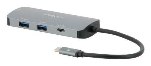 Mobilis 001382 Dockingstation – USB-C, 1× HDMI, 2× USB-A, 3× USB-C, 100 W PD, GbE