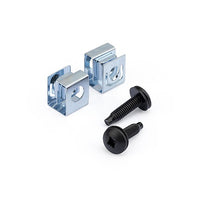 StarTech.com 10-32 19,05 mm – Schraubensatz – 50×, Schwarz/Edelstahl