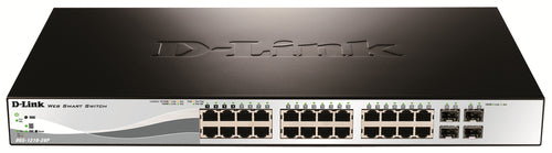D-Link DGS-1210-28P – Verwalteter L2 Switch – 24× 1G, 4× SFP, PoE+, PoE-Budget 193 W, 19", 1U