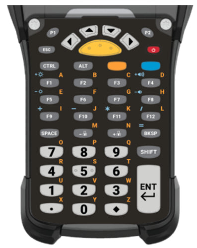 Zebra Zubehör – KYPD-MC9343FN-01 – Alphanumerisch, 43 Tasten, Englisch – für MC93 – Schwarz, Grau