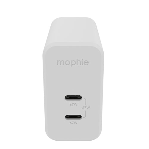 mophie Netzteil (EU) – 67 W, 2× USB-C, PD, GaN