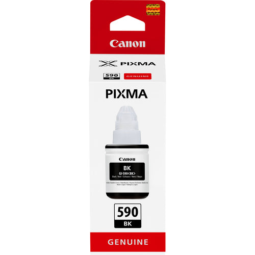 Canon Tintenpatrone GI-590BK, Schwarz, 135 ml – für Inkjetdrucker/Multifunktionsgeräte