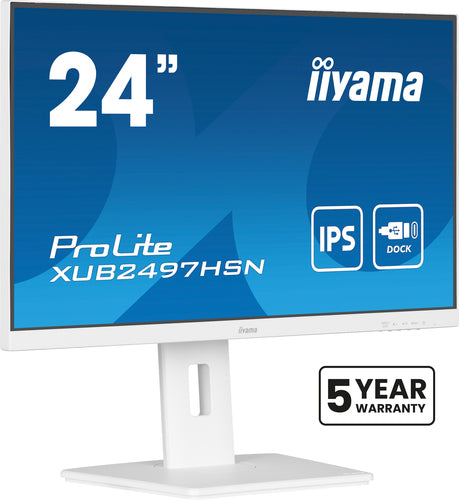 iiyama ProLite XUB2497HSN-W2 – Monitor, 23,8" 1920 × 1080 (Full HD), IPS, 300 cd/m²