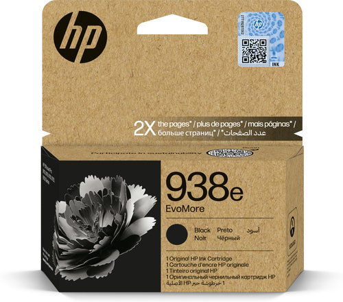 HP Tintenpatrone 938E (EVOMORE), schwarz, original