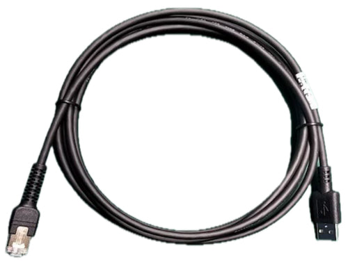 Zebra USB-Kabel – CBL-U10755-01 – USB-A auf RJ-50 – für DS55 – Schwarz – 2,1 m