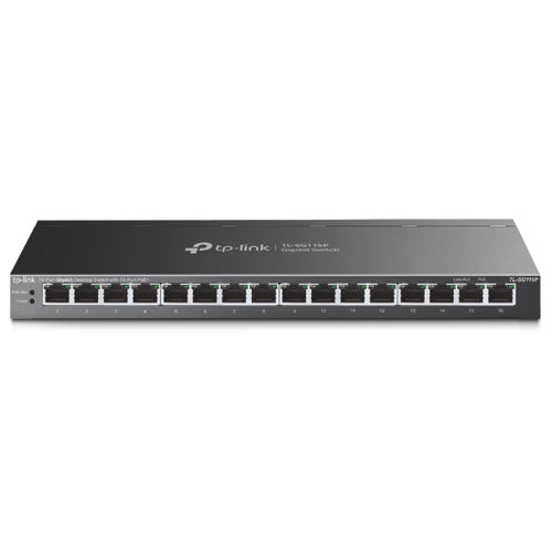 TP-Link TL-SG116P – 16-Port Gigabit Switch, Unmanaged, PoE, 16x RJ-45 (1G), 32 Gbit/s