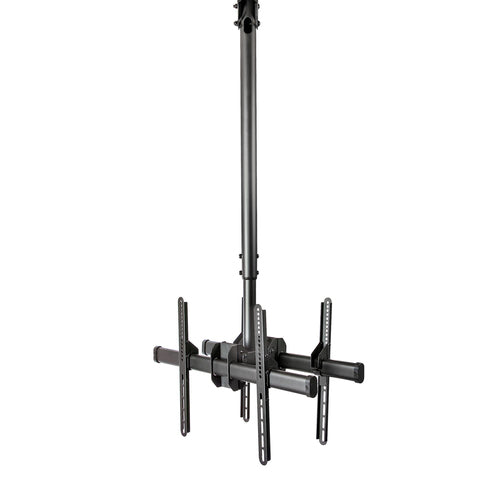 StarTech.com Deckenhalterung – Rücken an Rücken – 32–75" – VESA 200×200–600×400 – bis 90 kg, Teleskopmast