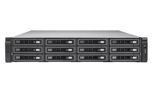 QNAP TVS-EC1280U-SAS-RP-8GE-R2 Allgemeines Speichergerät – 4× Gigabit Ethernet, 12-Bucht, 8 GB RAM