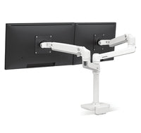 Ergotron LX Desk Dual Stacking Arm Low Profile BWT – Monitorarm, Dual, stapelbar, niedriges Profil