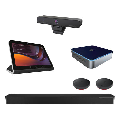 AudioCodes RXV200-B40 – 4K Ultra HD Videokonferenzsystem, für 16 Personen, 10× Digitalzoom – Schwarz