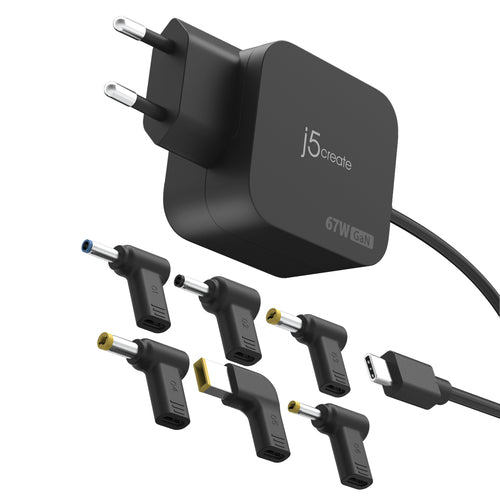 j5create Ladegerät – 67 W, 1× USB-C, PD, GaN