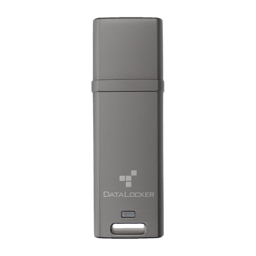 DataLocker DL GO USB-Stick 16 GB – USB-A 3.2 Gen 2, 160/120 MB/s, AES-256, FIPS 197, IP68, mit Kappe, Grau