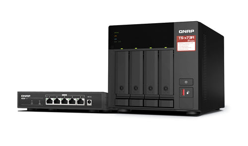 QNAP TS-473A-SW5T Allgemeines Speichergerät – 2 × 2,5 GbE, 4-Bay
