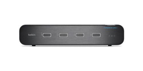 Belkin PP4.0 – KVM-Switch 4×1, DisplayPort/HDMI, Dual-Head
