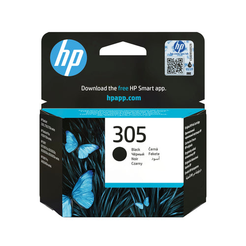 HP Tintenpatrone 305, Schwarz, Original – für HP 305
