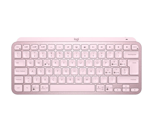 Logitech MX KEYS MINI – Tastatur, kabellos, IT-Layout (IT), 60%, beleuchtet, Rosa