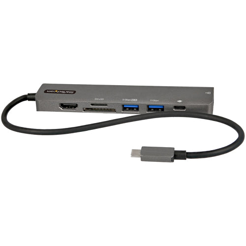 StarTech.com Multiport-Adapter – USB-C, 1× HDMI, 2× USB-A, 100 W PD, GbE, SD/microSD, für Windows/Mac/iPadOS