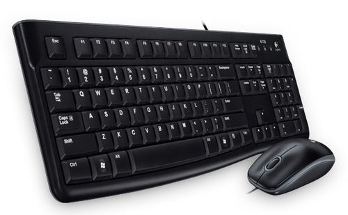 Logitech Desktop MK120 – Tastatur, kabelgebunden (USB-A), Fullsize (mit Ziffernblock)
