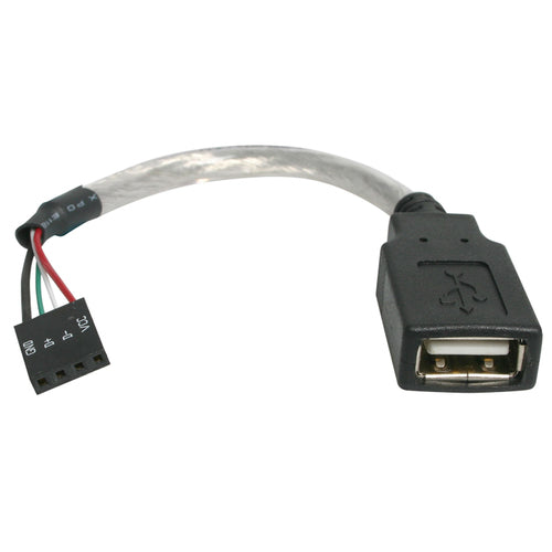 StarTech.com USB-Adapter USB-A (Buchse) auf Mainboard 4-Pin Header (Buchse) – USB 2.0 (480 Mbit/s) – 0,152 m