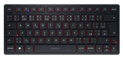 CHERRY KW 9200 Mini – Tastatur, kabellos, CZ-Layout (CZ), Schwarz