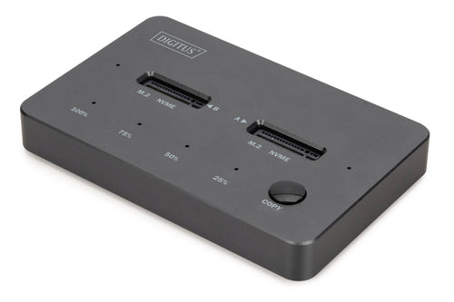 Digitus NVMe Klonstation – 2-Bay – USB 3.2 Gen2 (10 Gbit/s), für M.2 (NVMe)