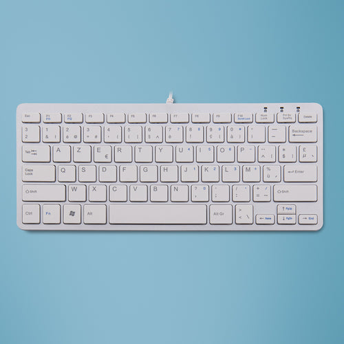 R-Go Tools Tastatur, kabelgebunden, FR-Layout (FR), weiss