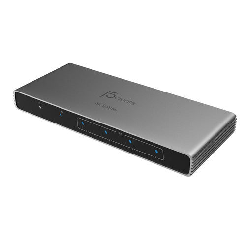 j5create JDSH814 – HDMI Splitter 1×4, HDMI 2.1, 8K@240 Hz, HDR, HDCP 2.3, Grau