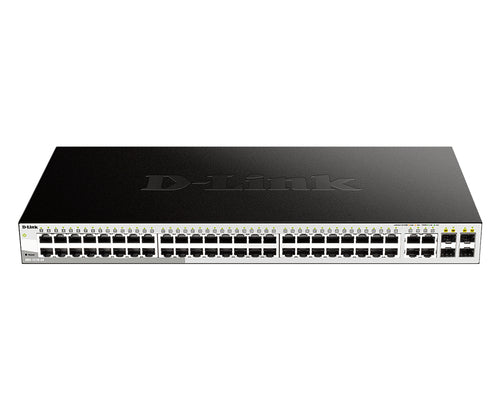 D-Link DGS-1210-52 – Managed L2 Switch – 48× 1G, 4× SFP, 19", 1U