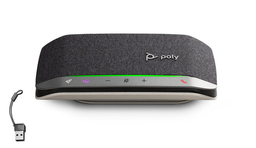 HP Poly Poly Sync 20-M Freisprechgerät – USB‑A/USB‑C, Bluetooth 5.1 – mit USB‑A Dongle – Schwarz