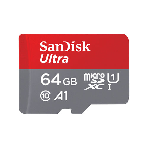 SanDisk Ultra microSDXC-Karte – 64 GB, UHS-I, 100 MB/s Klasse 10 inkl. SD-Adapter