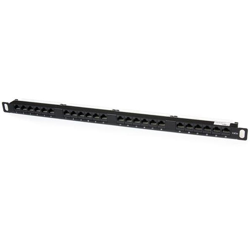 StarTech.com Patchpanel – 24× RJ-45, Cat5e, 19", 0,5U, Schwarz