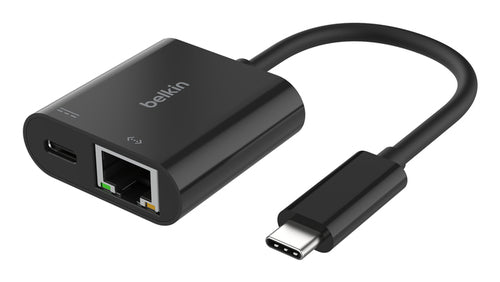 Belkin Netzwerkadapter USB-C zu RJ-45 – 10/100/1000 Mbit/s, USB 3.2 Gen 1 – für iPad/MacBook/Surface