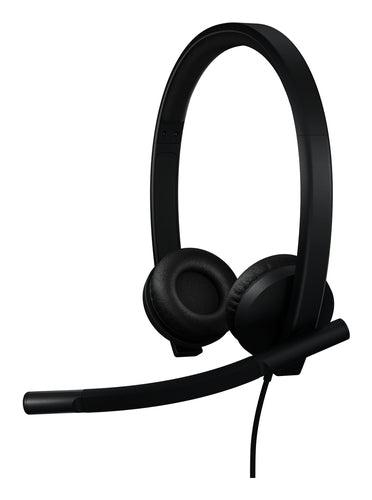 Logitech H570e – Duo Headset – USB‑A – für Microsoft Teams – Schwarz