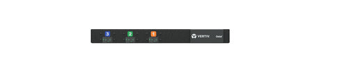 Vertiv U1076 PDU 11,0 kVA – 1U Horizontal – 12×AC-Ausgänge, 230/400 V, 16 A – schwarz