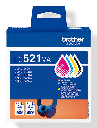 Brother Tintenpatronen-Multipack CMYK, 4er-Pack – für DCP-J1260W, DCP-J1310DW, DCP-J1360DW