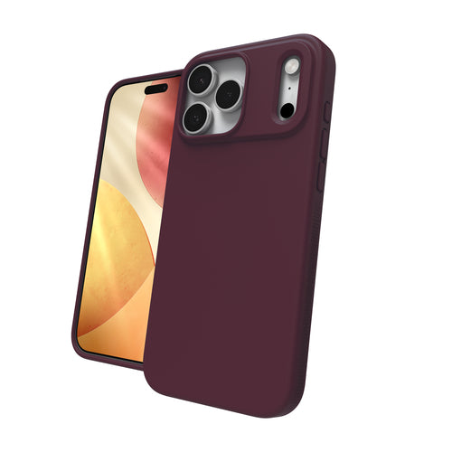 ZAGG Manhattan Snap – Backcover – für Apple iPhone 17 Pro Max, Graphen+Silikon, Kirsche, bis 4 m Sturzsicher