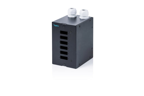 Digitus LWL-Patchmodul – 6× SC DX, LC-Quad, Hutschiene (DIN-Rail)