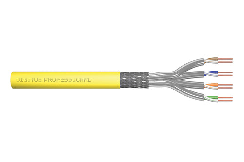 Digitus CAT 7A S-FTP Netzwerkkabel – 500 m, Gelb, Geschirmt